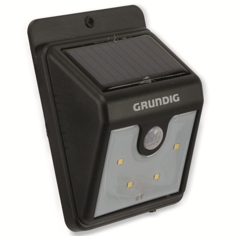 Grundig 111 - Aplică perete solară LED cu senzor 4xLED