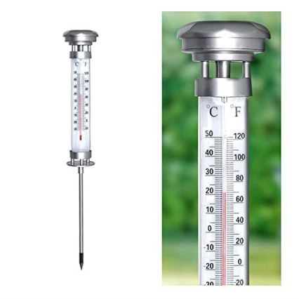 Grundig 89640 - Lampă solară LED cu termometru LED/1,2V 600 mAh IP44