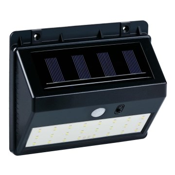 Grundig - Aplică solară de perete cu LED și senzor, 1,2V 600 mAh, IP44