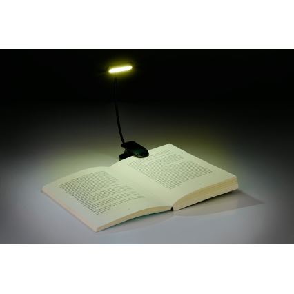 Grundig - Lampă de birou LED reîncărcabilă cu clemă, 5V, 400 mAh, negru
