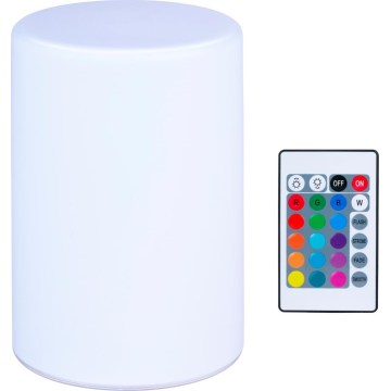 Grundig - Lampă de birou LED RGB, cu intensitate reglabilă, LED/3xAAA + telecomandă