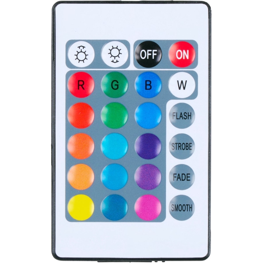 Grundig - Lampă de birou LED RGBW dimabilă, 0,7 W / 5 V, neagră, cu telecomandă