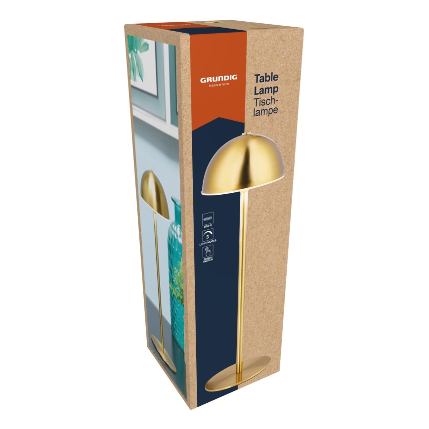 Grundig - Lampă de birou tactilă LED/2W/5V 1200 mAh