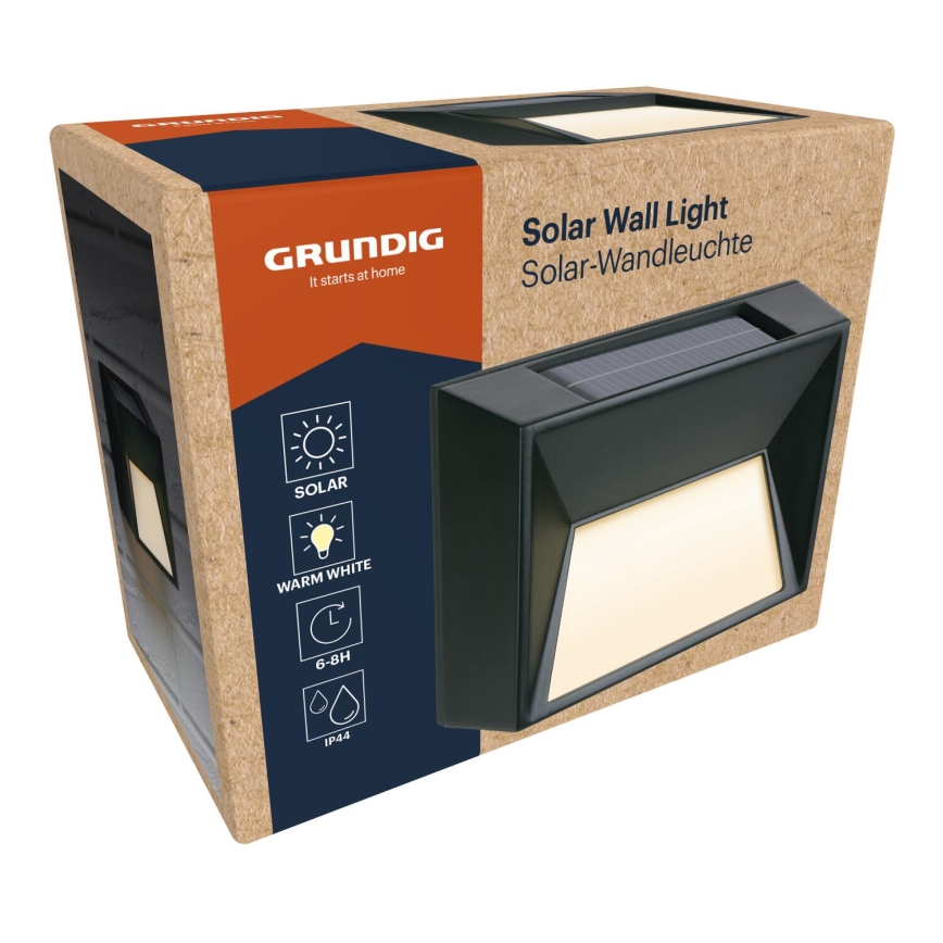Grundig - Lampă LED solară de perete LED/3,7V 500 mAh IP44
