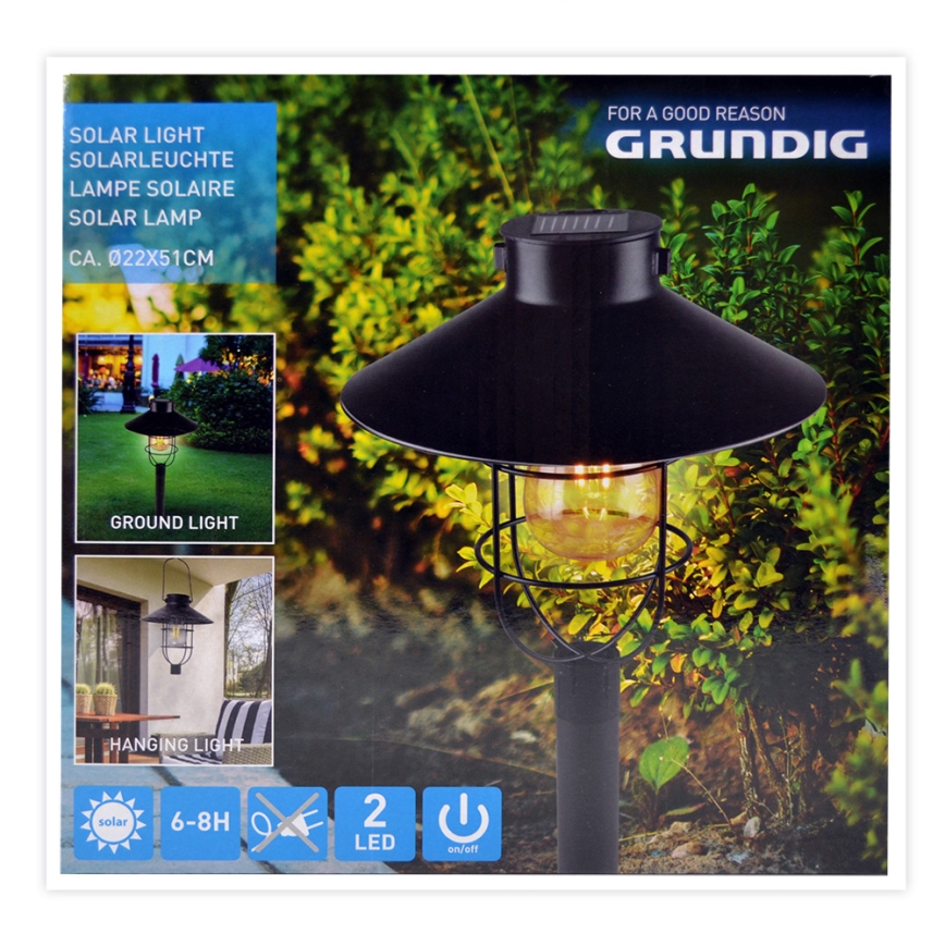 Grundig - Lampă solară LED LED/1,2V 600 mAh