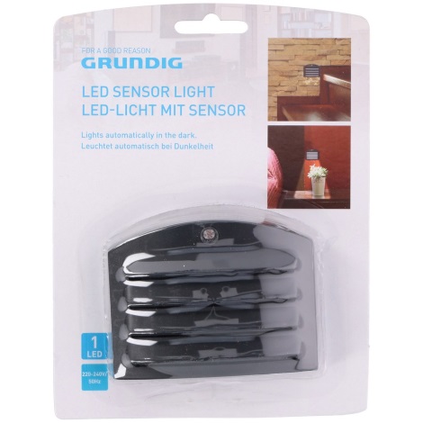 Grundig - LED Lampă de orientare în priză cu senzor 1xLED/230V