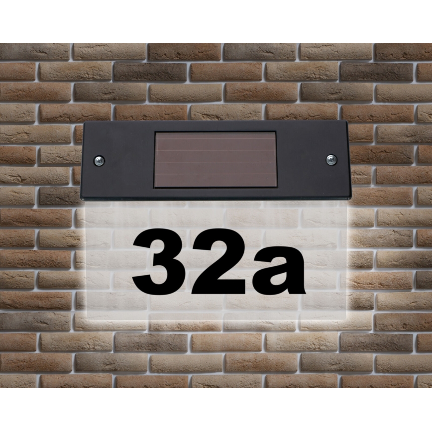 Grundig - Număr casă solar LED LED/1,2V 600 mAh IP44