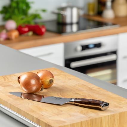 Gudaro - Cuțit de bucătar FENG din oțel Damasc 8, 67 de straturi de oțel, lungime 20 cm