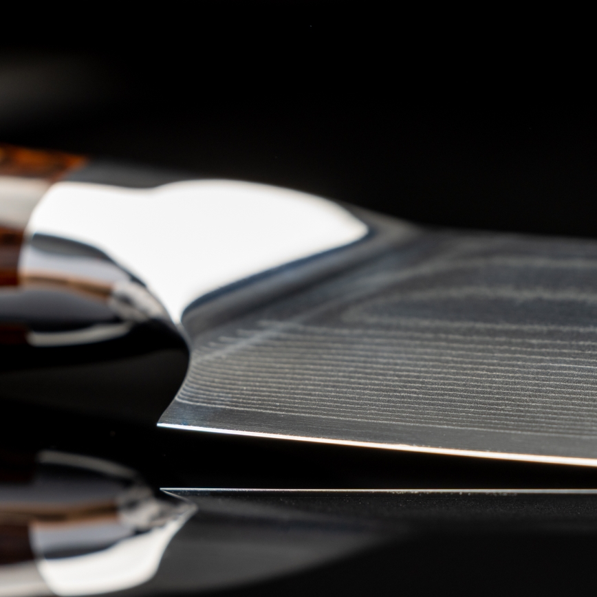 Gudaro - Cuțit de bucătar FENG din oțel Damasc 8, 67 de straturi de oțel, lungime 20 cm