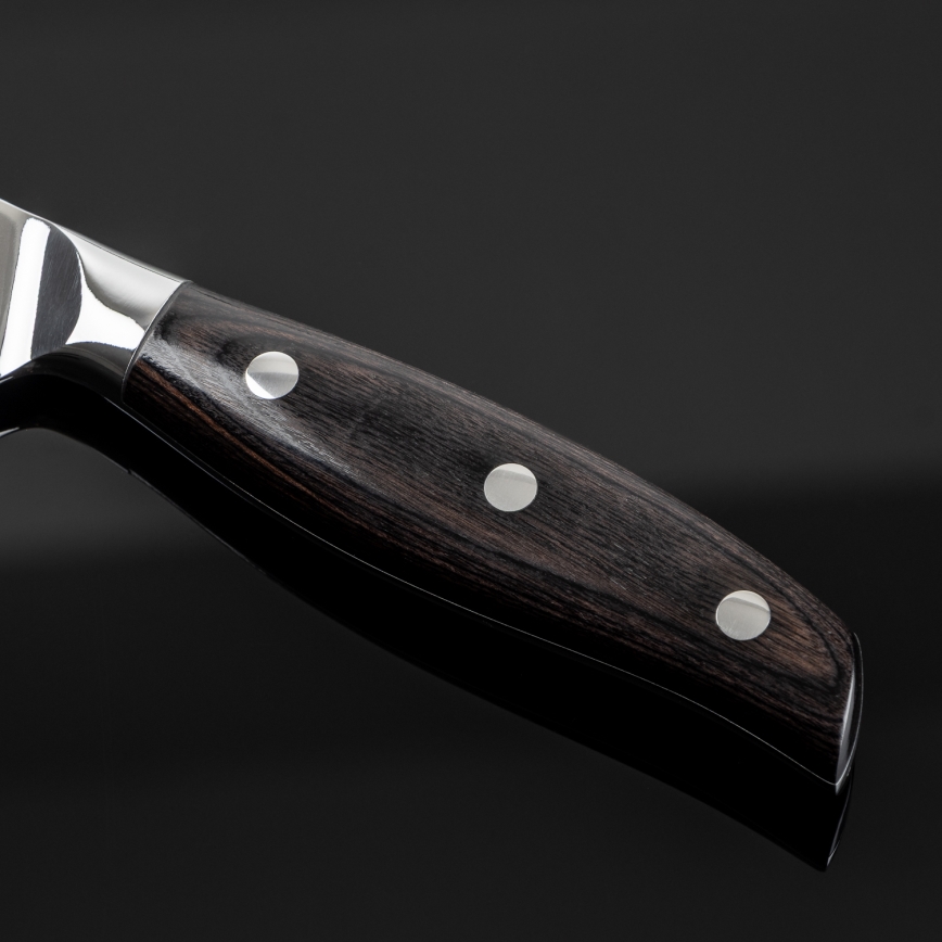 Gudaro - Cuțit de bucătar SHIRO 8, din oțel Damasc, 67 de straturi, lungime 20 cm