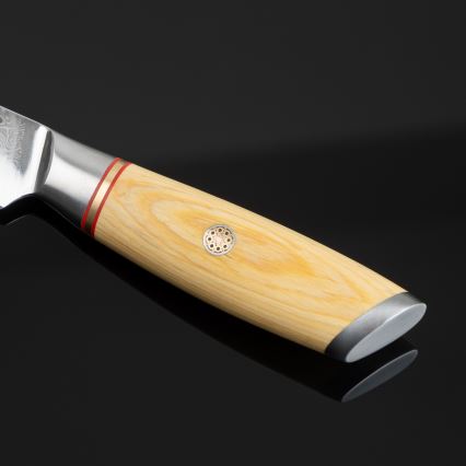 Gudaro - Cuțit de bucătărie HIKARI, lamă Damasc 3,5, 67 de straturi de oțel, lungime 9,5 cm