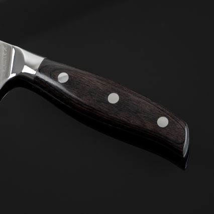 Gudaro - Cuțit de bucătărie Santoku SHIRO 7, oțel damasc, 67 de straturi, lungime 17,5 cm
