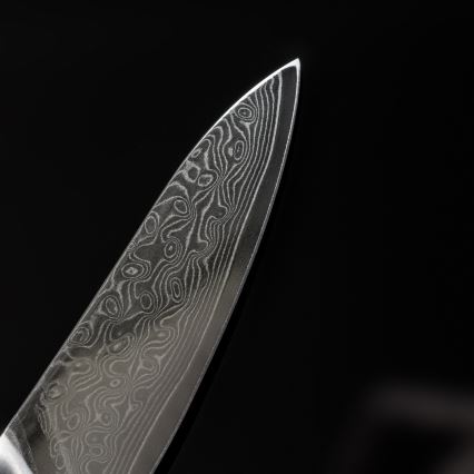 Gudaro - Cuțit de bucătărie damasc TAKUMI 3,5, 67 de straturi de oțel, lamă 9,5 cm, mâner din nuc