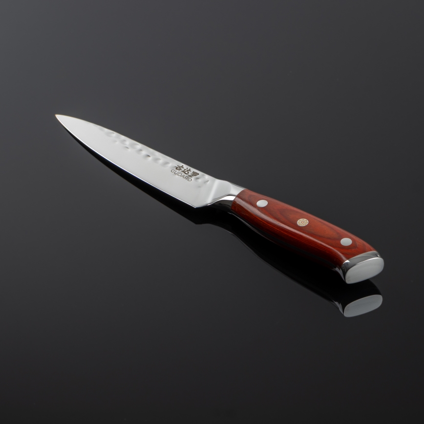 Gudaro - Cuțit universal de bucătărie MIYABI 5, oțel Damasc, 67 de straturi, lungime 12,5 cm
