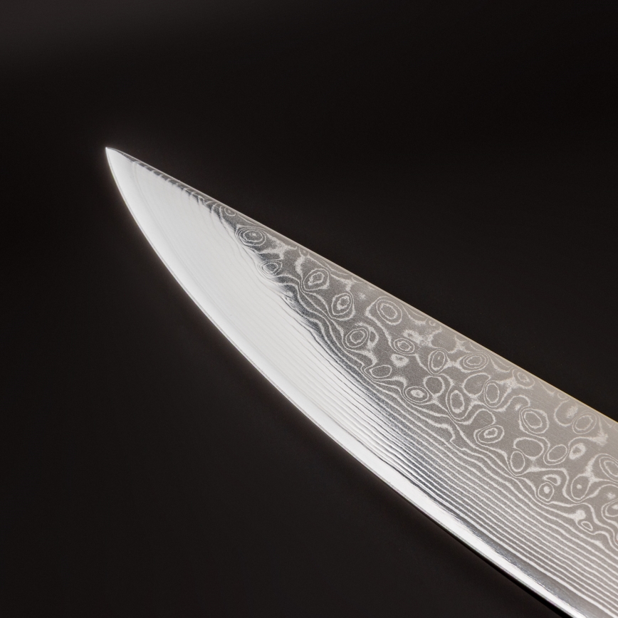 Gudaro - Cuțit de feliat KENSHO 8, oțel Damasc, 67 de straturi, lungime 20 cm
