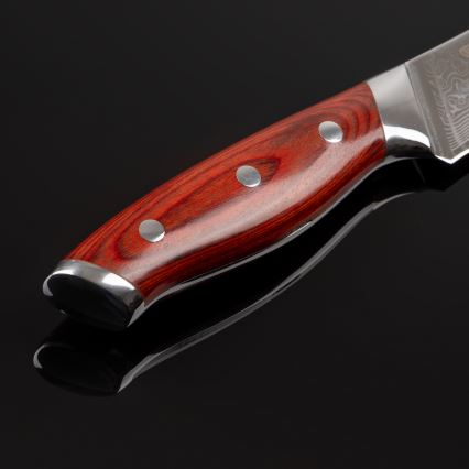 Gudaro - Cuțit de feliat KENSHO 8, oțel Damasc, 67 de straturi, lungime 20 cm
