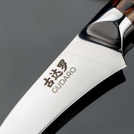 Gudaro - Cuțit pentru fructe din oțel Damasc FENG 3,5, 67 de straturi de oțel damasc, lungime 9,5cm