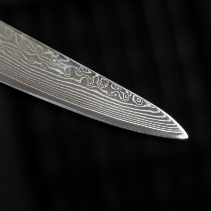 Gudaro - Cuțit universal de bucătărie SHIRO 5, din oțel damasc, 67 de straturi, lungimea lamei 12,5 cm