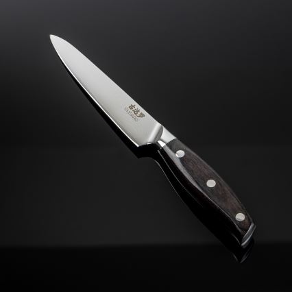 Gudaro - Cuțit universal de bucătărie SHIRO 5, din oțel damasc, 67 de straturi, lungimea lamei 12,5 cm