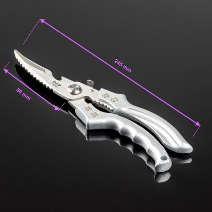 Gudaro - Foarfecă pentru păsări NOBURU, 24,5 cm, argintie