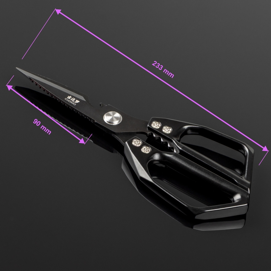 Gudaro - Foarfece pentru păsări SHOGUN 23,3 cm, negru