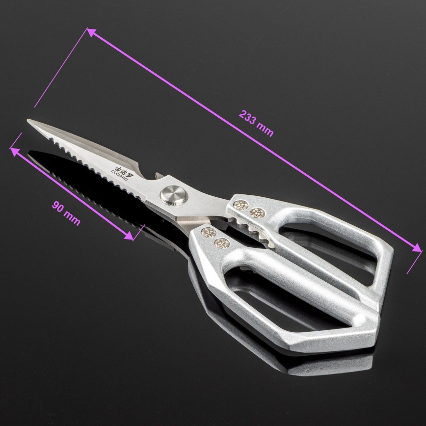 Gudaro - Foarfece SHOGUN pentru păsări, 23,3 cm, argintii