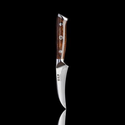 Gudaro - SET 1x cuțit profesional de bucătar din oțel damasc FENG 8, 67 straturi de oțel, lungime 20 cm + 1x cuțit Santoku din oțel damasc FENG 7,5, 67 straturi de oțel, lungime 18 cm + 1x CADOU cuțit pentru fructe din oțel damasc FENG 3,5, 67 str