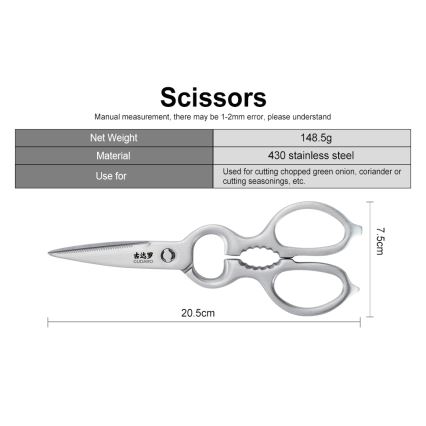 Gudaro - Set cuțite de bucătărie KENSHO, 7 piese, suport din salcâm