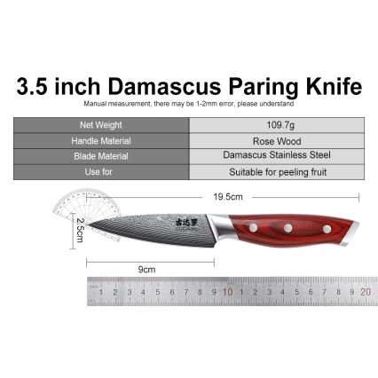 Gudaro - Set cuțite de bucătărie KENSHO, 7 piese, suport din salcâm