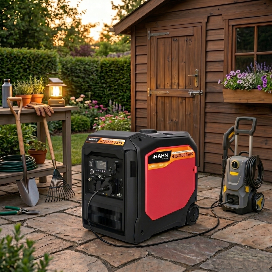 Hahn & Sohn 20086 - Generator electric pe benzină/GPL HIG 5500 G ATS 5500/5000W
