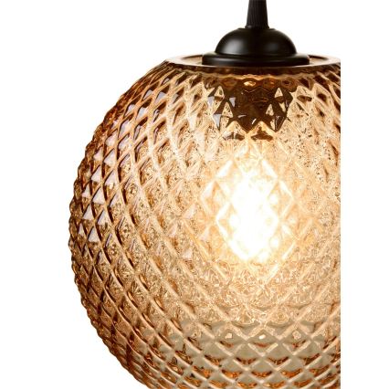 Halo Design 718368 - Pendul NOBB pe cablu, 1xE27/40W/230V, maro fumuriu