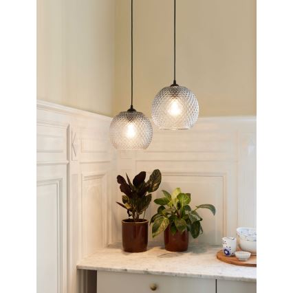 Halo Design 718436 - Pendul pe cablu NOBB 1xE27/40W/230V Ø 22 cm transparent