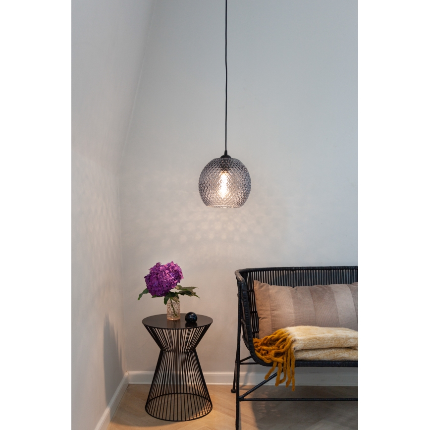 Halo Design 718443 - Lampă suspendată pe cablu NOBB, 1xE27/40W/230V, diametru 22 cm, gri fumuriu