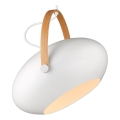 Halo Design 734375 - Lustră suspendată pe cablu DC 1xE27/40W/230V Ø 40 cm, alb/stejar
