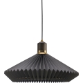 Halo Design 744299 - Lustră pe cablu PARIS, 1xE27/60W/230V, Ø 56 cm, negru/alamă/stejar