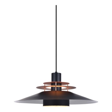 Halo Design 744503 - Pendul pe cablu RIVOLI 1xE27/40W/230V Ø 50 cm, negru/cupru