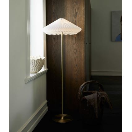 Halo Design 745050 - Lampă de podea PARIS 1xE27/40W/230V, alamă/alb/stejar