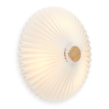 Halo Design 745081 - Aplică de perete PARIS, 3xG9/28W/230V, Ø 40 cm, alb/alamă/stejar