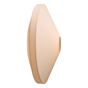 Halo Design 745111 - Aplica de perete PARIS, 1xE27/40W/230V, Ø 56 cm, crem/stejar