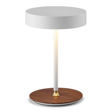 Halo Design 745760 - Lampă de birou reîncărcabilă LED, dimabilă, ON THE MOVE, LED/2,5W/4000 mAh, alb/lemn