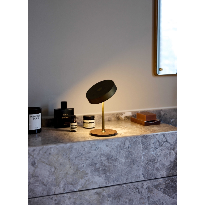 Halo Design 745784 - Lampă LED de masă reîncărcabilă, reglabilă ON THE MOVE LED/2,5 W/4000 mAh alamă/lemn