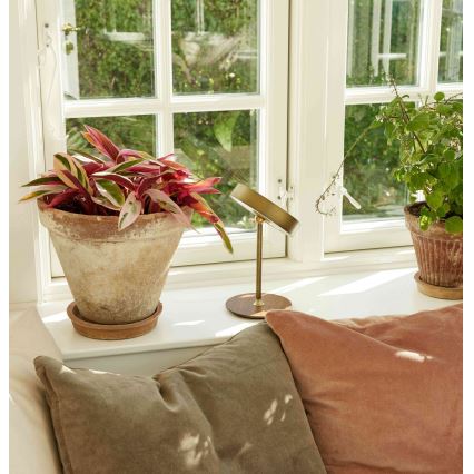 Halo Design 745784 - Lampă LED de masă reîncărcabilă, reglabilă ON THE MOVE LED/2,5 W/4000 mAh alamă/lemn