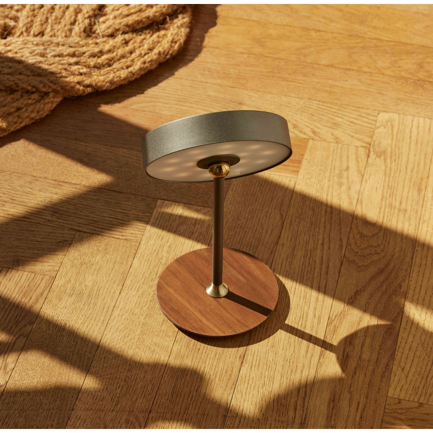 Halo Design 745791 - Lampă de birou LED reîncărcabilă reglabilă ON THE MOVE LED/2,5W/4000 mAh gri/lemn