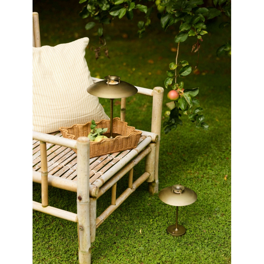 Halo Design 746149 - Lampă de masă LED reîncărcabilă, dimabilă, pentru exterior MINI STEPP LED/1,8W/1600 mAh IP44 alamă