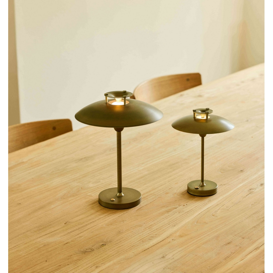 Halo Design 746149 - Lampă de masă LED reîncărcabilă, dimabilă, pentru exterior MINI STEPP LED/1,8W/1600 mAh IP44 alamă