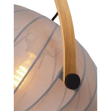 Halo Design 746354 - Lustră suspendată pe cablu DC 1xE27/40W/230V Ø 40 cm gri/stejar