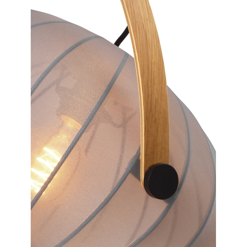 Halo Design 746354 - Lustră suspendată pe cablu DC 1xE27/40W/230V Ø 40 cm gri/stejar