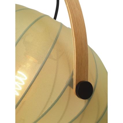 Halo Design 746361 - Pendul pe cablu DC 1xE27/40W/230V, Ø 40 cm, verde/stejar