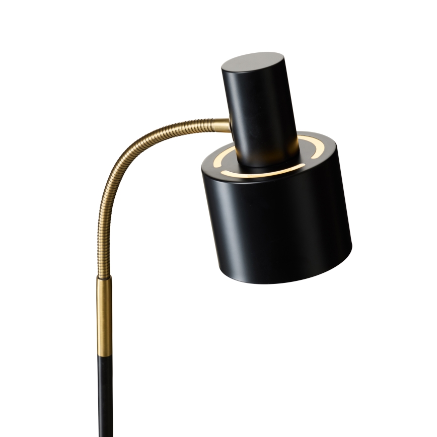 Halo Design 746866 - Lampă de podea VOGUE, 1xE27/40W/230V, negru/alamă