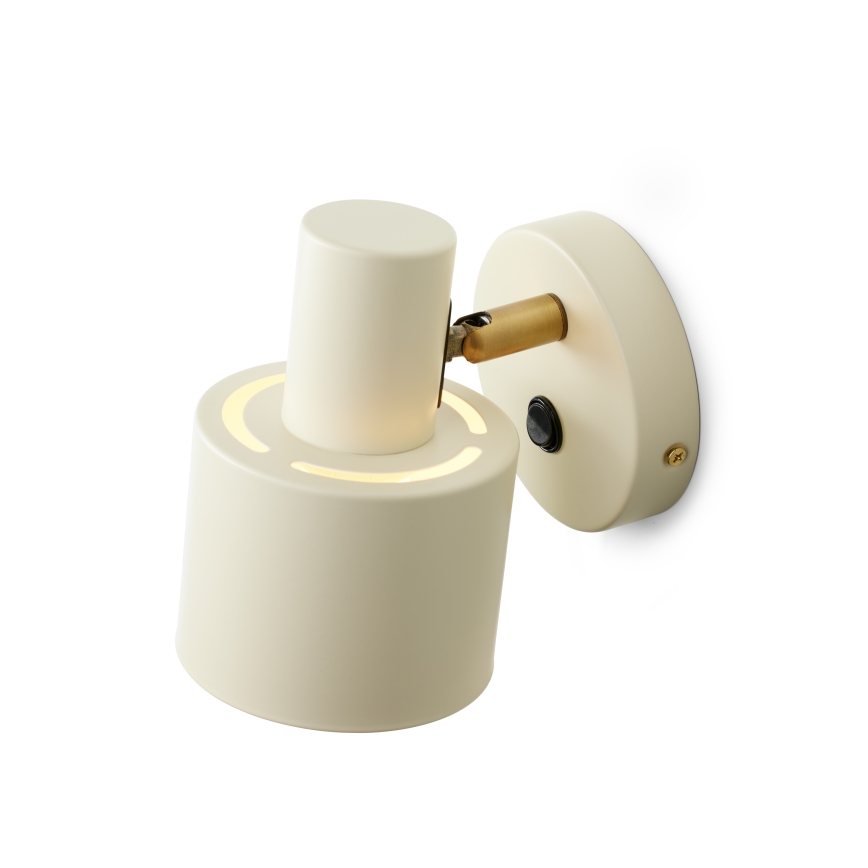 Halo Design 746873 - Aplica de perete tip spot VOGUE, 1xE27/40W/230V, crem/alamă